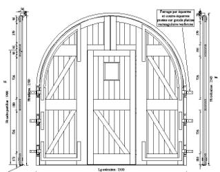 Porte Charretière En Bois Massif Dans Les Vosges à Vagney Gpf