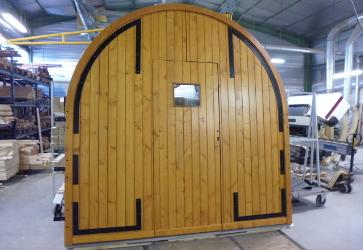 Porte Charretière En Bois Massif Dans Les Vosges à Vagney Gpf