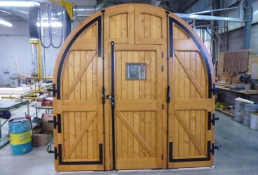 Porte Charretière En Bois Massif Dans Les Vosges à Vagney Gpf