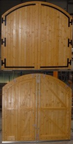 Porte Bois Traditionnelle Sur Mesure Type Grange Avec